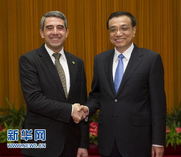 李克强会见保加利亚总统普列夫内利耶夫