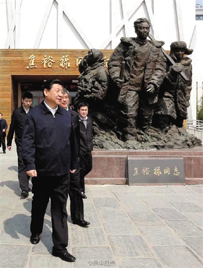 习近平重访兰考吃大盆菜烩面 参观焦裕禄纪念馆