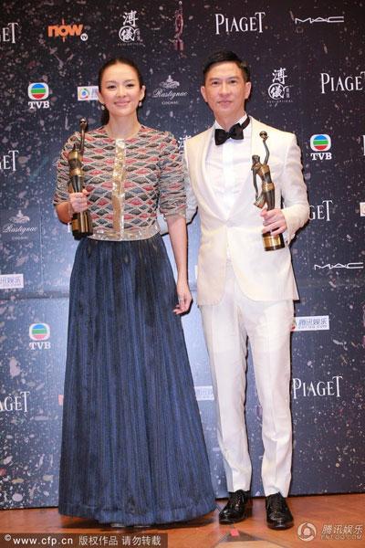 《一代宗师》12奖横扫金像破纪录 张家辉封帝