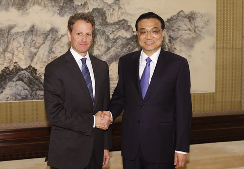 李克强会见美前财长：妥善管控分歧符合双方利益