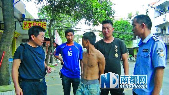 犯罪嫌疑人彭某被抓获。神湾警方供图