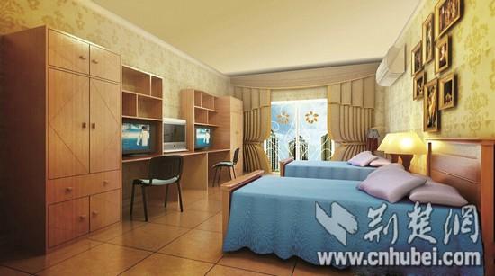 武汉豪华寝室：45平双人间配空调热水花园阳台
