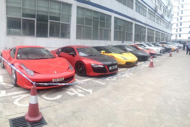 香港13辆跑车过境至深圳上演“头文字D”被查扣