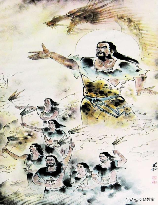 伏羲十四大功绩（双语文字）