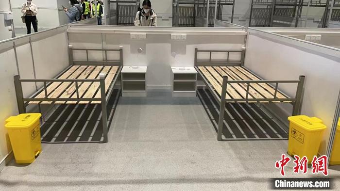 4月8日,建设中的国家会展中心(上海)方舱医院。 4月8日,建设中的国家会展中心(上海)方舱医院。