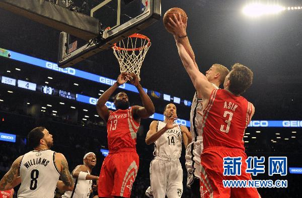 （体育）（3）篮球——NBA常规赛：网队对阵火箭