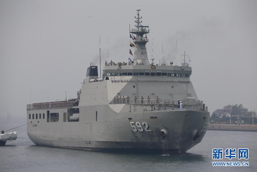 （军事）（6）“海上合作—2014”演习中外参演兵力集结完毕