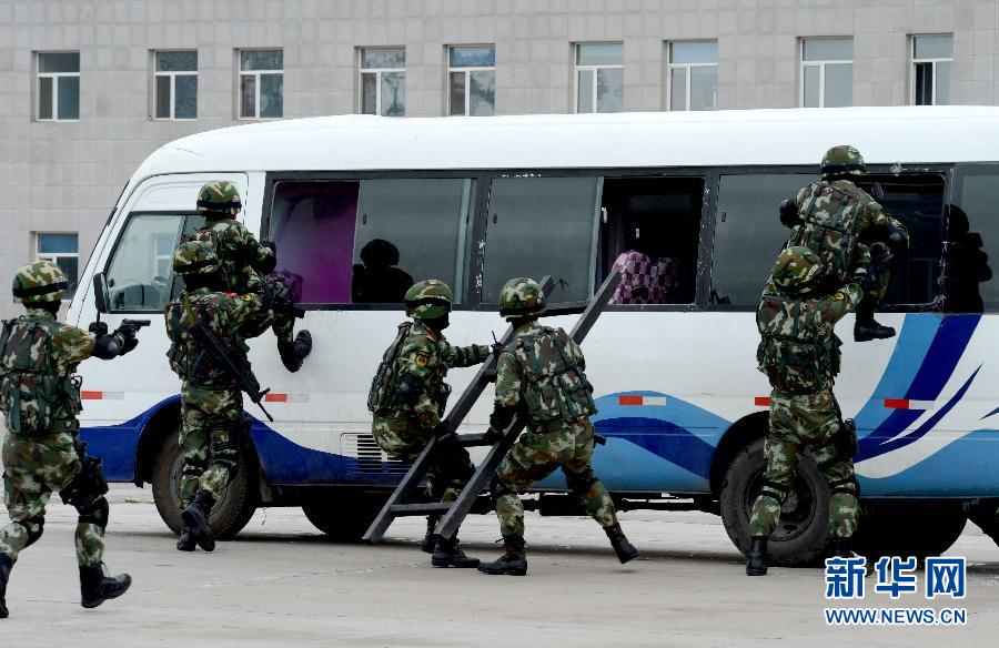 （图文互动）（4）中俄边防部门举行“东方—2014”联合反恐处突演练