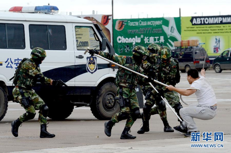 （图文互动）（5）中俄边防部门举行“东方—2014”联合反恐处突演练