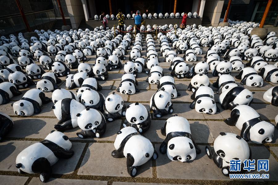 （晚报）（1）1600只“熊猫”合肥街头集体卖萌