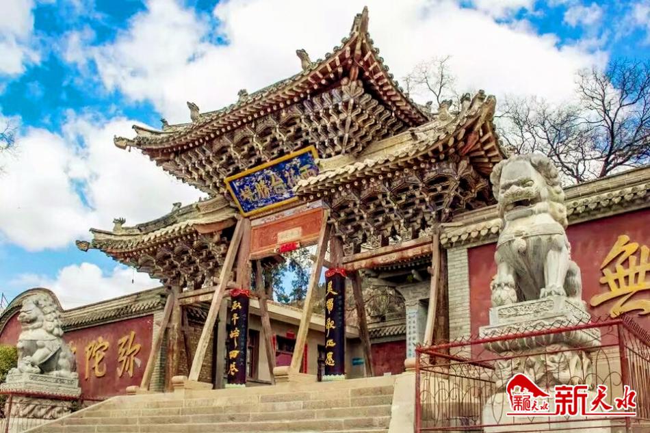 天水文旅甘谷天门山蔡家寺