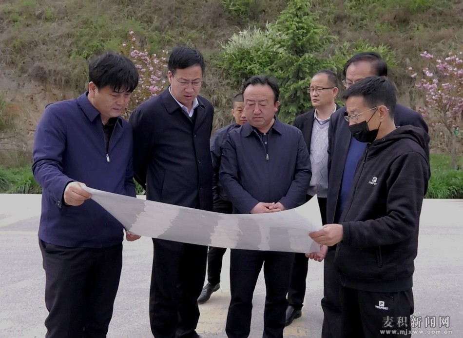 樊华 王启峰督查全区国土绿化及果树建园工作