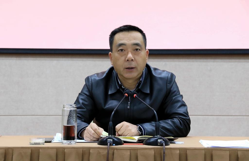 县疫情联防联控领导小组组长王新强出席并讲话,县委副书记,代县长,县